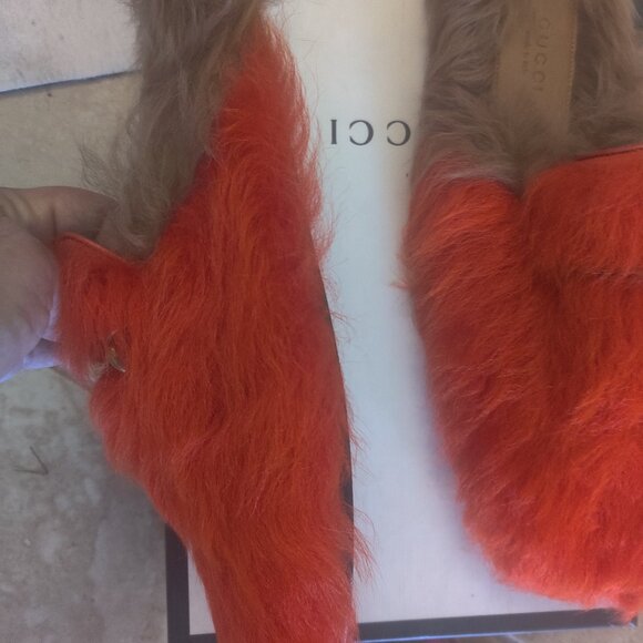 Gucci Princetown style shearling mules size 42 New (12) - Picture 2 of 4